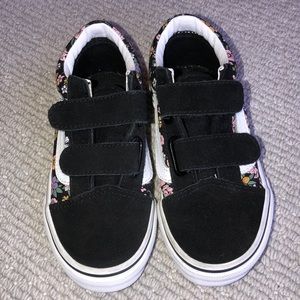 Vans kids size 11 floral